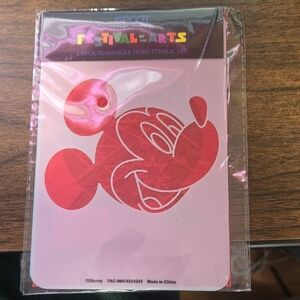 Disney Red Mickey Mouse Stencil Set